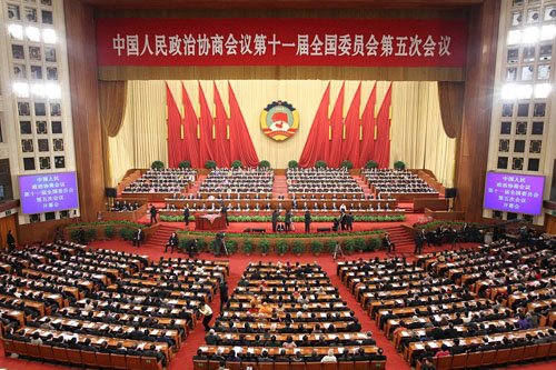 杨文龙董事长出席政协第十一届全国委员会第五次会议