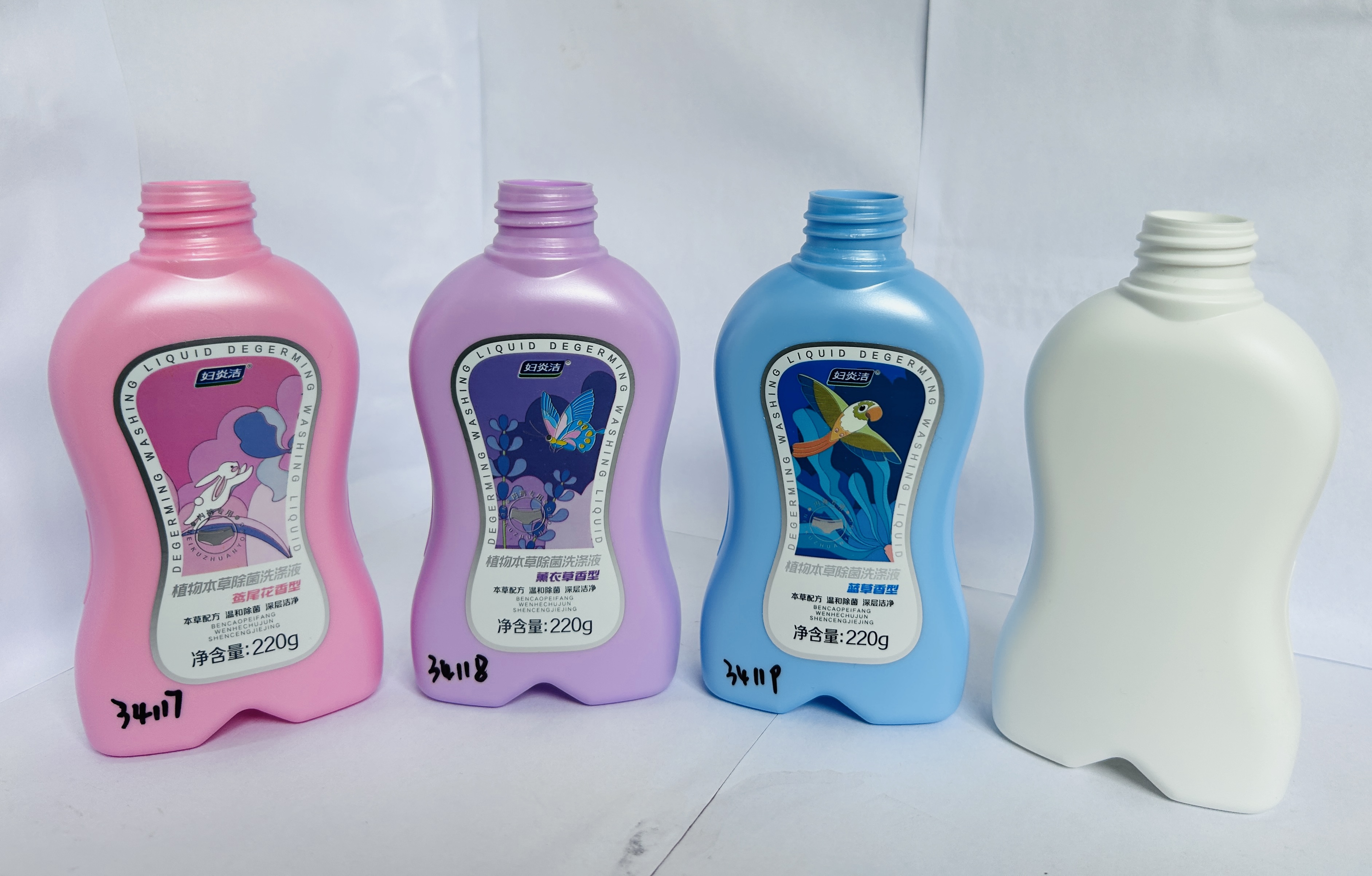 内裤洗液瓶(220ml贴标产品)